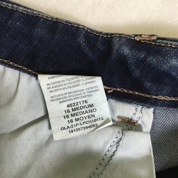 Lee Blue Durable Denim Jean Short size 16 Brand New - Picture 5 of 9